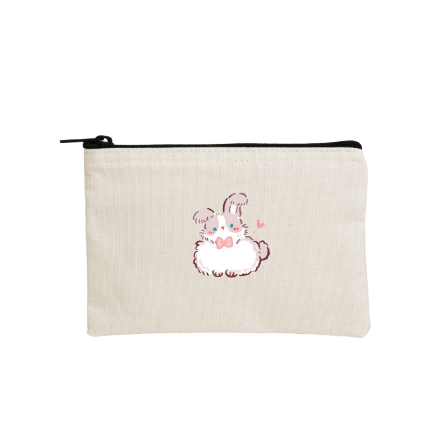 bunny wallet pencil case Beige 24