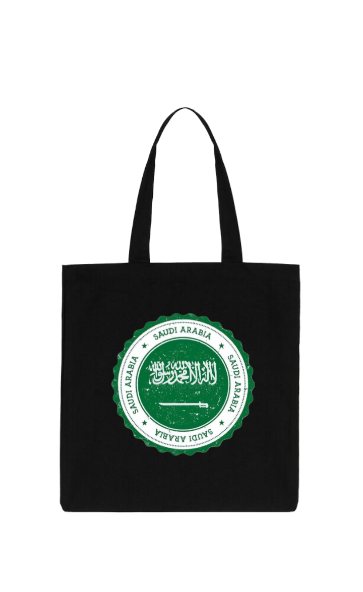 SaudIa Arabia saudi tote bag Black 24
