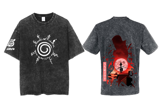 Naruto Shippuden t- shirt One Size Washed Back 24