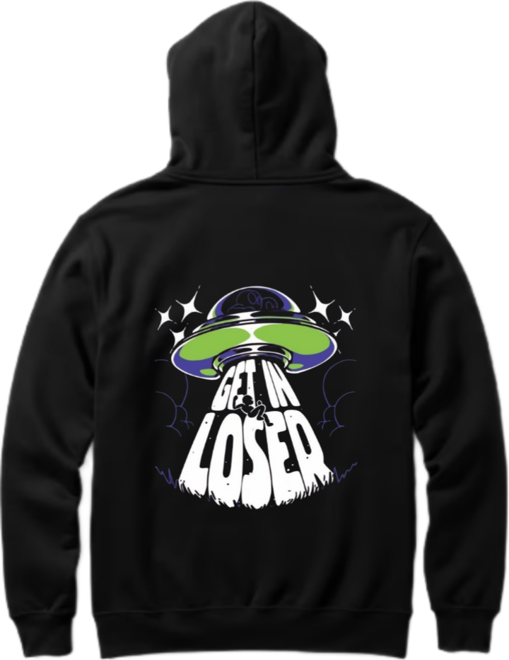 aliens Oversize Hoodie Back Black 18