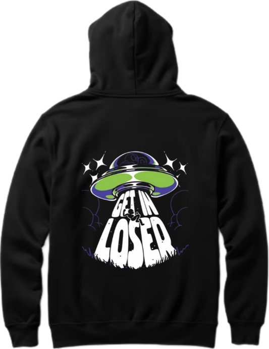aliens Oversize Hoodie Back Black 18
