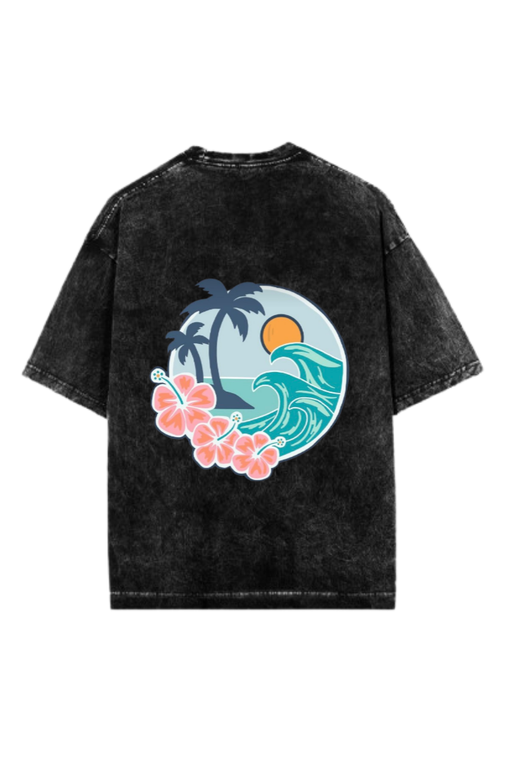 Summer Vibes One Size t- shirt Washed Back 24