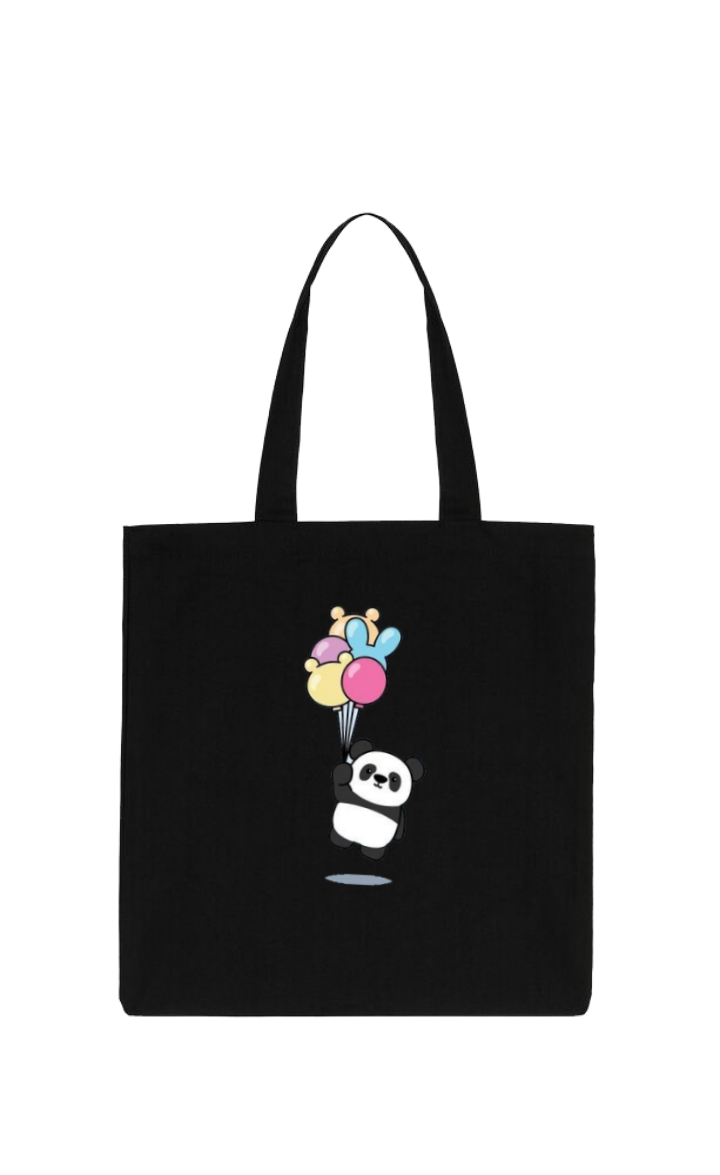 PANDA tote bag Black 24