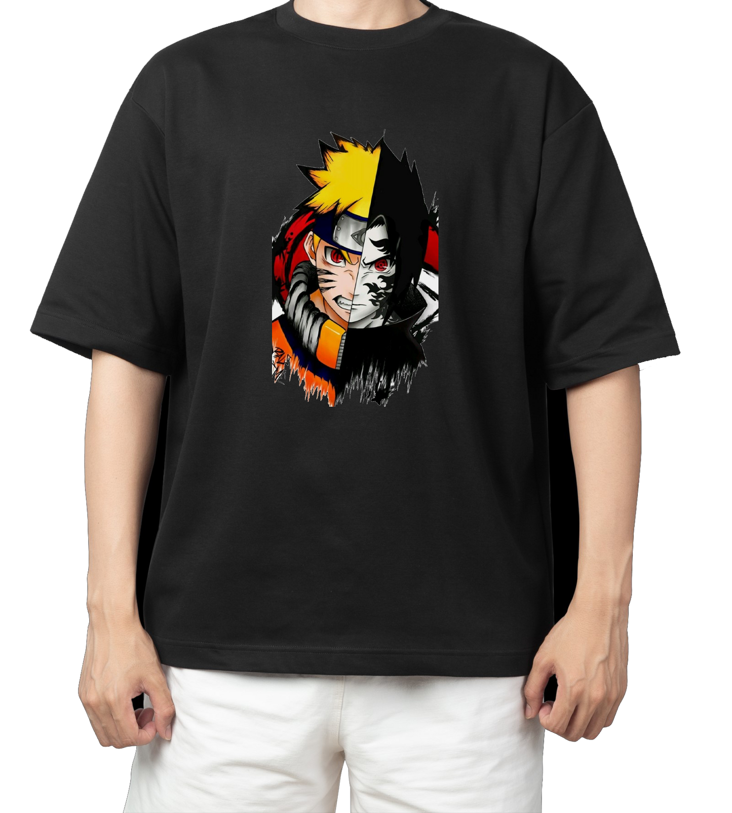 Naruto Shippuden t- shirt One Size Black 24