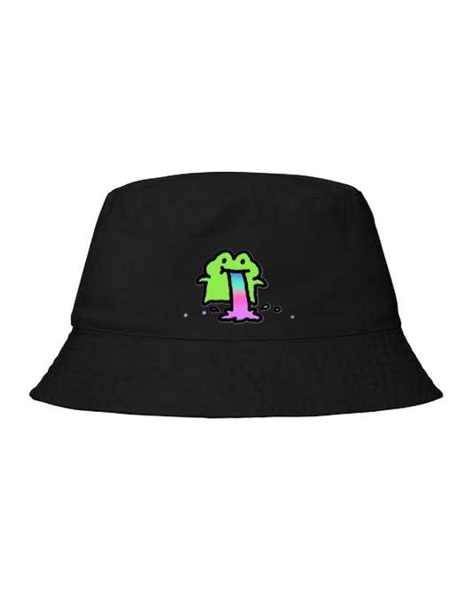 Frog Bucket hat Fishman hat cap Black 24