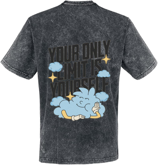 YOUR ONLY LIMIT IS YOURSELF t- shirt One Size Washed Back 24