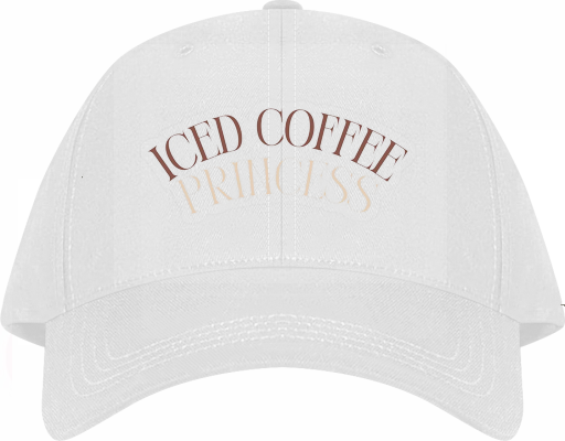 ICED COFFEE PRINCESS Baseball cap White 248
