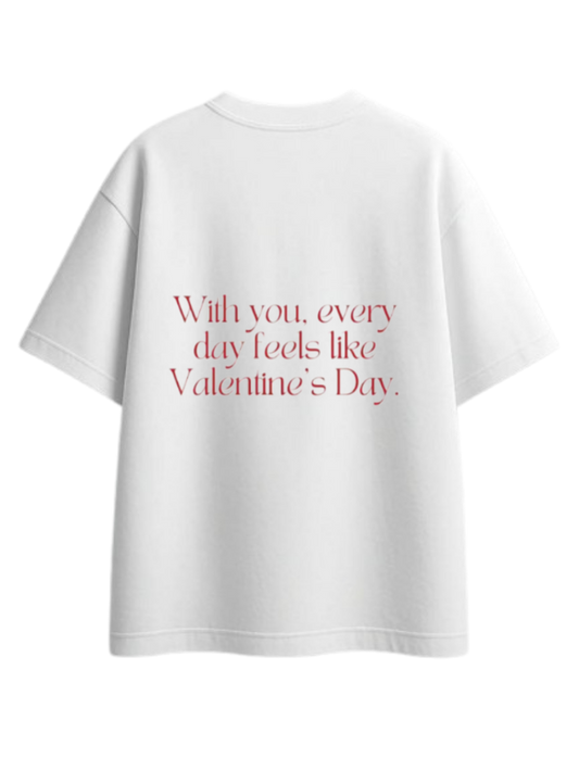 VaIentine coupIe t- shirt White Back 26
