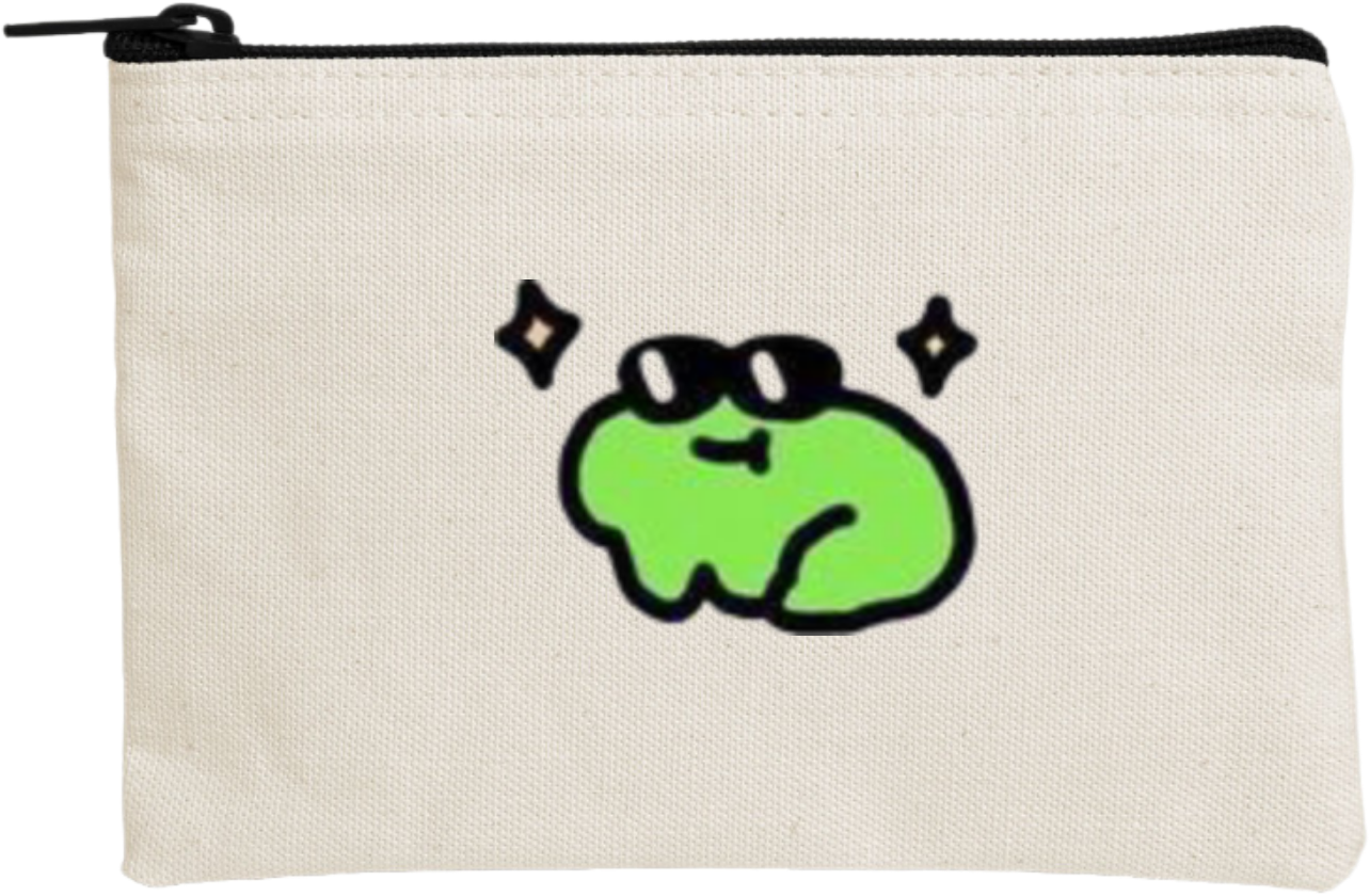 Frog wallet pencil case Beige 25