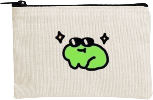 Frog wallet pencil case Beige 25