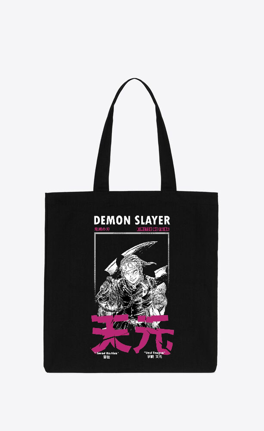Anime Demon slayer nezuko tanjiro tote bag Black 25
