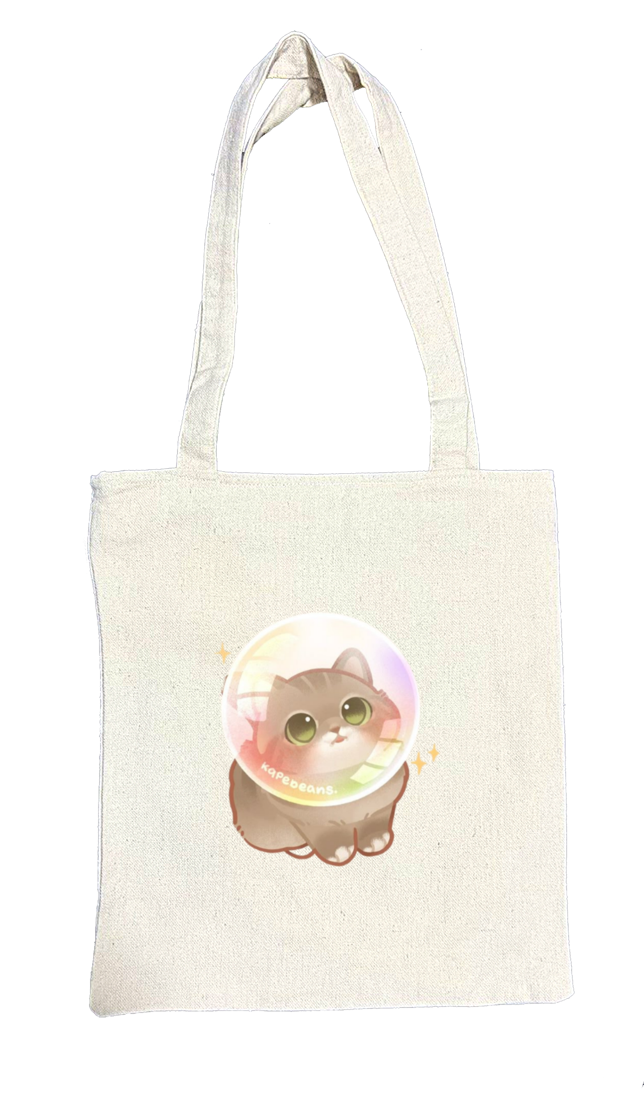 cat tote bag White 25