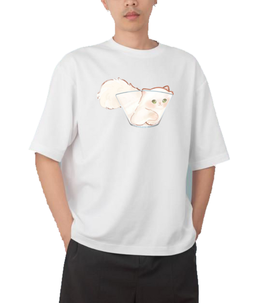 cat One Size t- shirt White 25