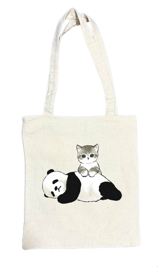 PANDA tote bag beige 25