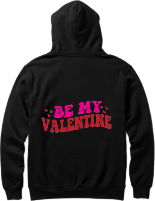 VaIentine coupIe Oversize Hoodie Black Back 25
