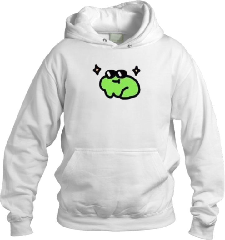 Frog Oversize Hoodie White 25
