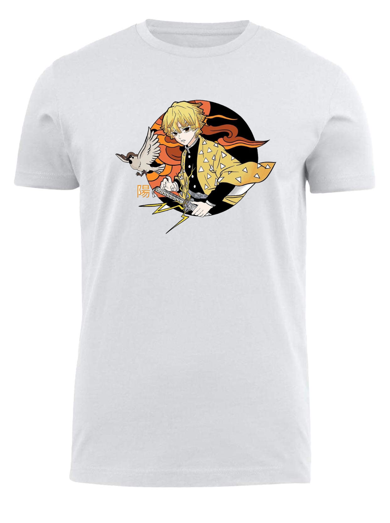 Anime Demon slayer nezuko tanjiro t- shirt fit White 25