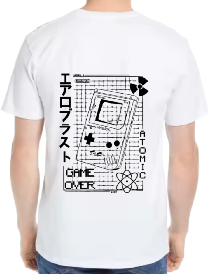 ATOMIC Back text One Size t- shirt White Back 25