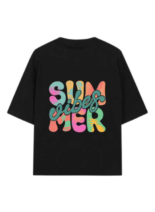 Summer Vibes t- shirt Black Back 25