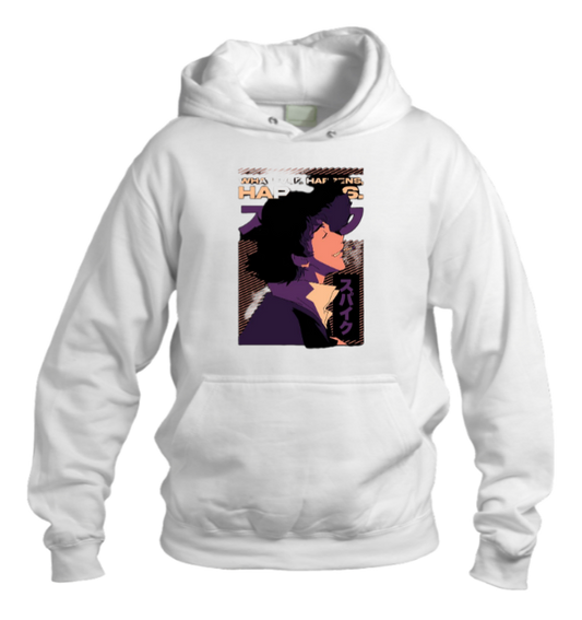 Cowboy Bebop Over Size hoodie White 6