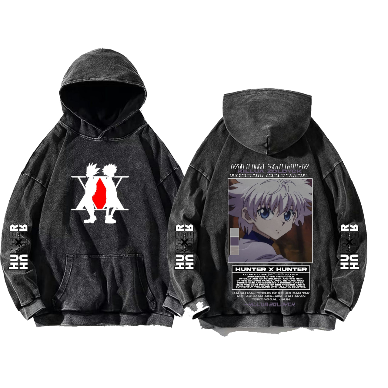 Hunter × Hunter One Size hoodie Washed Back 25