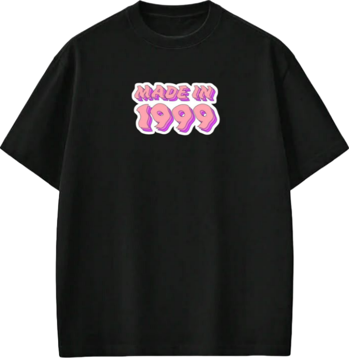 age t- shirt Black  1999