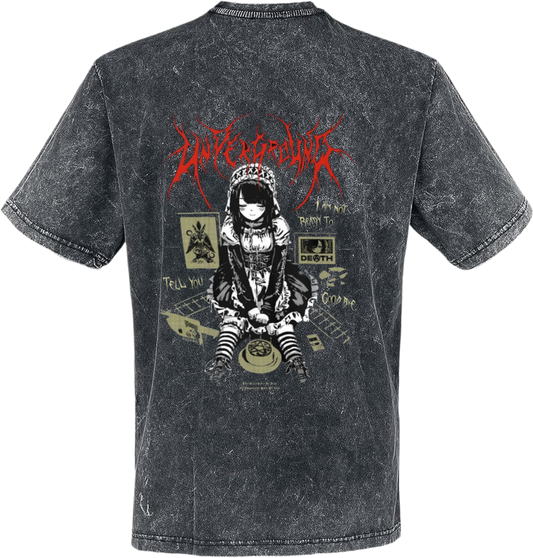 Goth t- shirt Washed Back 25