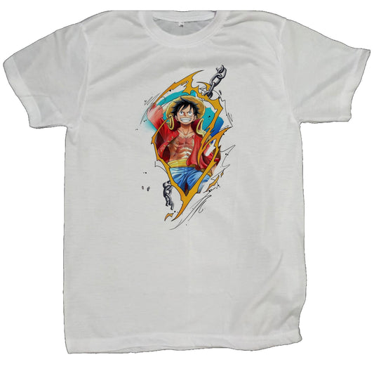 one piece t- shirt fat White 25