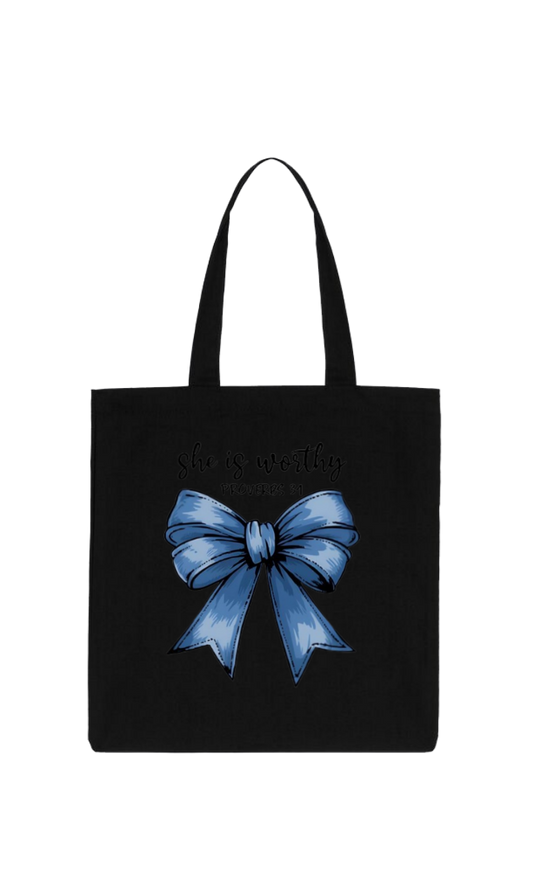 butterflies tote bag Black 25