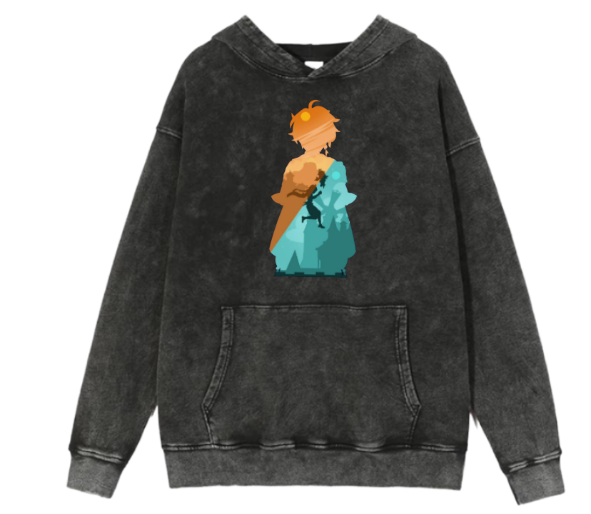 Genshin Impact Emma Over Size hoodie Washed 25