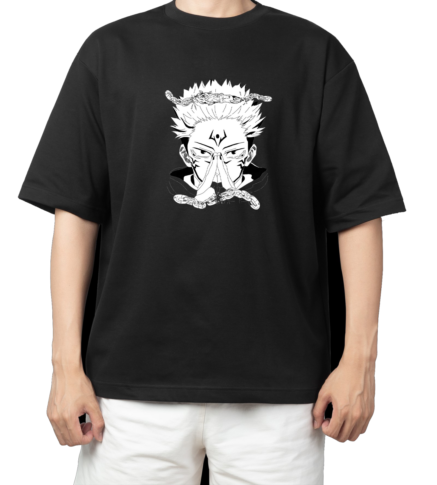 tjujutsu kaisen GOJO Oversize t- shirt Black 26