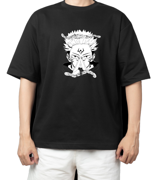 tjujutsu kaisen GOJO Oversize t- shirt Black 26