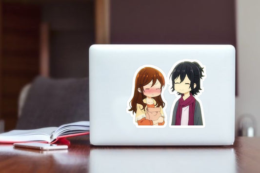 Horimiya Anime Sticker, Kyouko Hori and Izumi Miyamura Cute Waterproof Vinyl Decal for Laptop, Water Bottle, Hydro Flask, and Journal