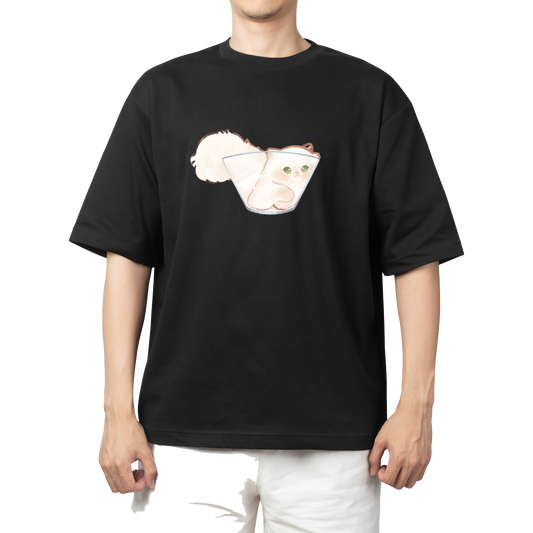 cat One Size t- shirt Black 25