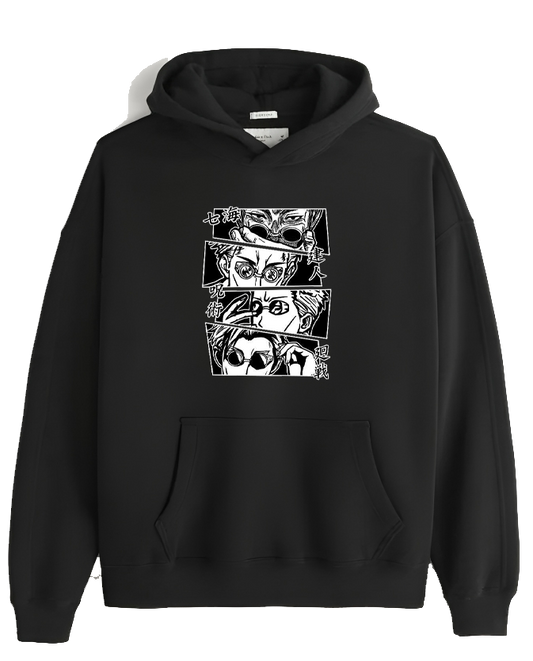 jujutsu kaisen GOJO Oversize  Hoodie Black 25