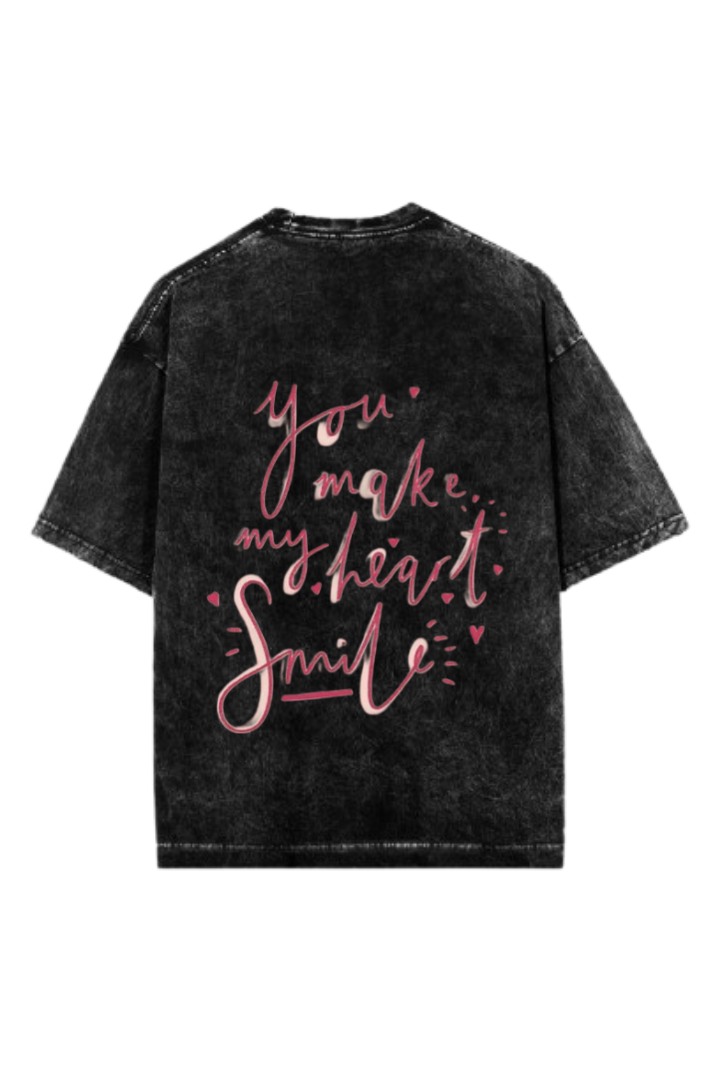 VaIentine coupIe One Size t- shirt Washed Back 25