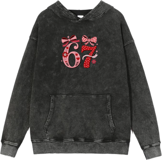 67 designs Oversize Hoodie Washed 25