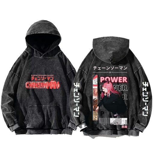 Chainsaw Man One Size hoodie Washed Back 25