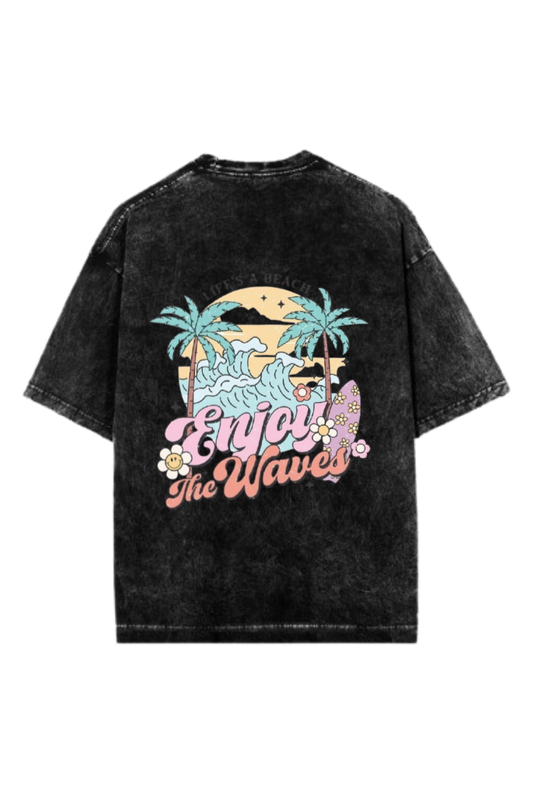 Summer Vibes One Size t- shirt Washed Back 25
