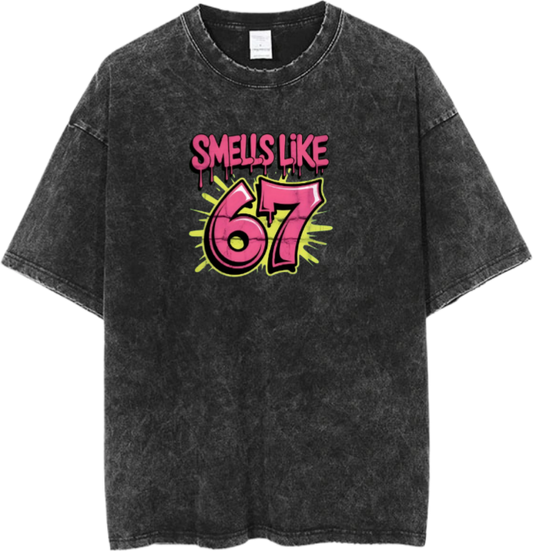 67 designs One Size t- shirt Washed 25
