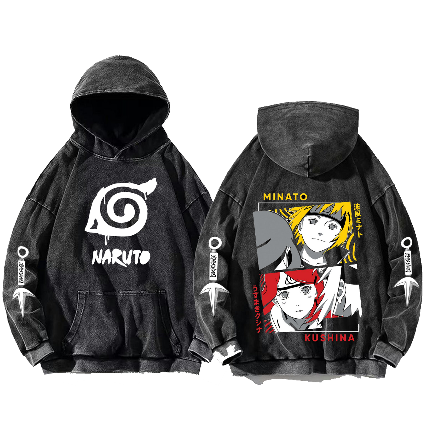 Naruto Shippuden One Size hoodie Washed Back 25