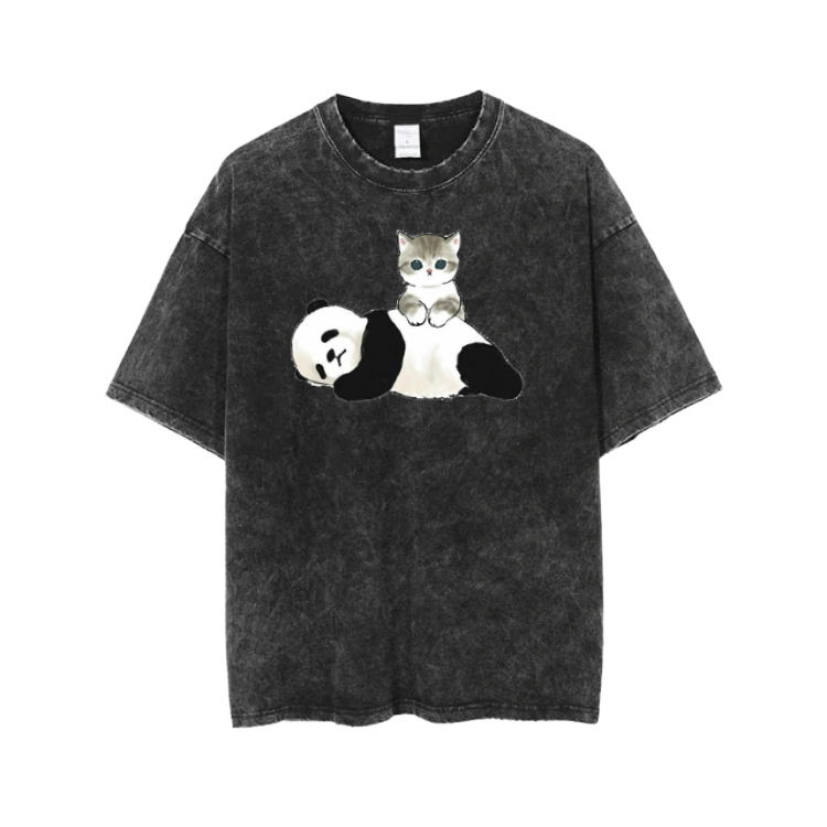 PANDA One Size t- shirt Washed 25
