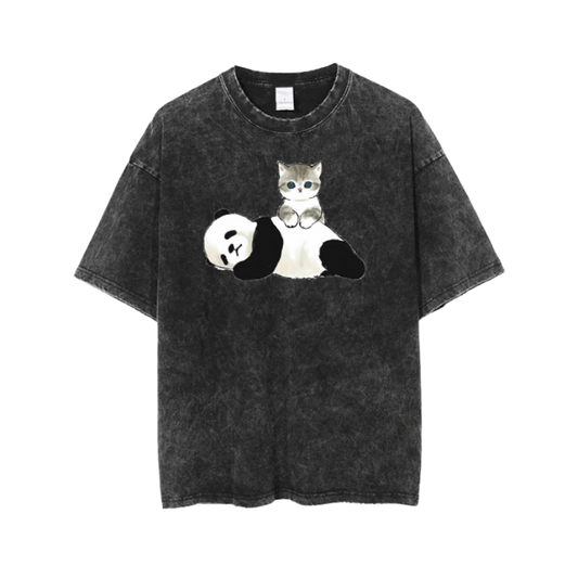 PANDA One Size t- shirt Washed 25