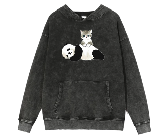 PANDA Oversize Hoodie Washed 25