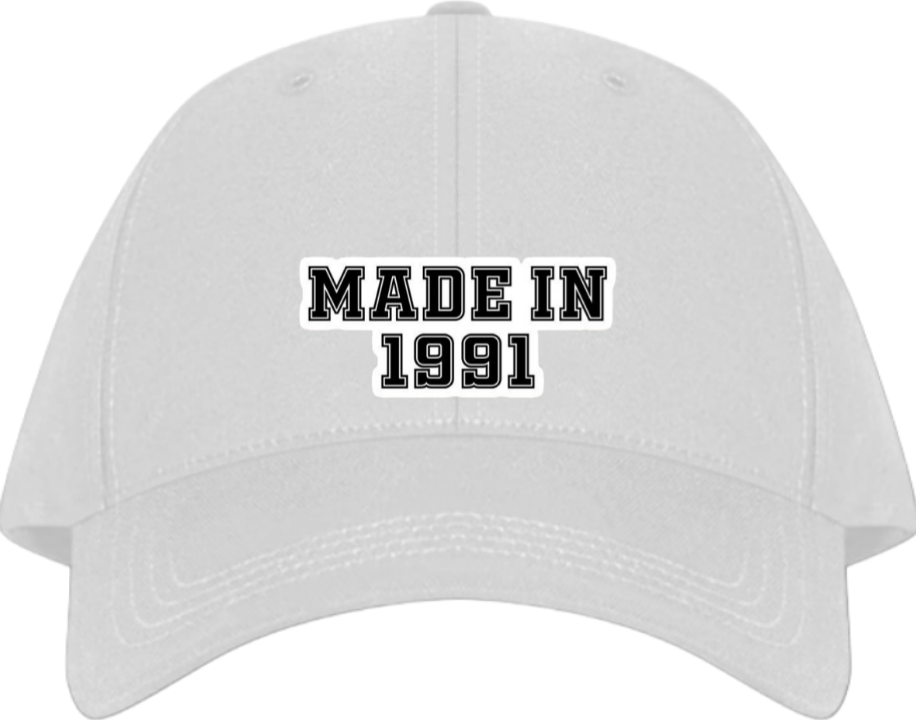 age Baseball cap White 1991