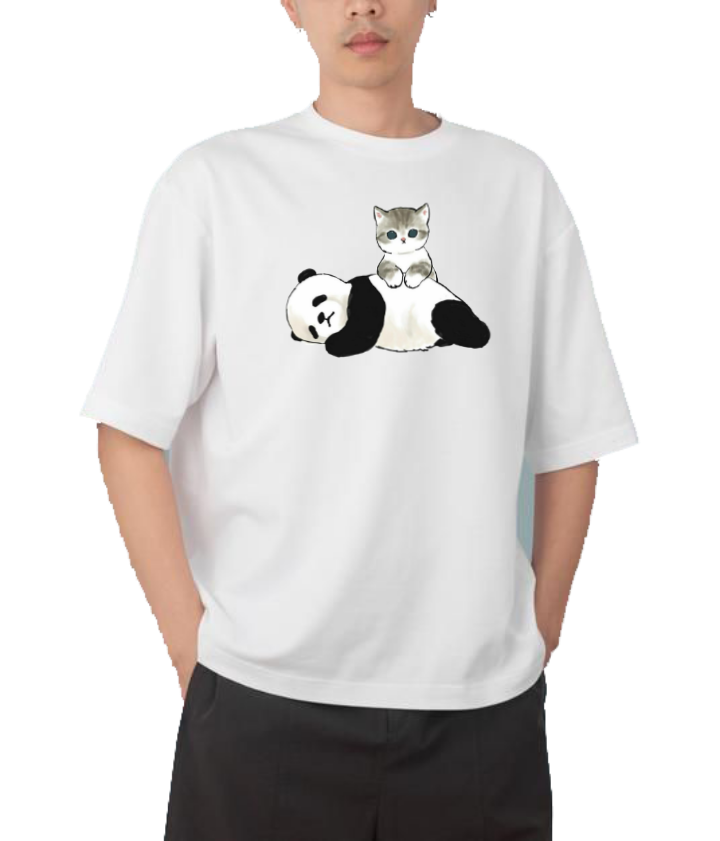 PANDA Oversize Hoodie White 25