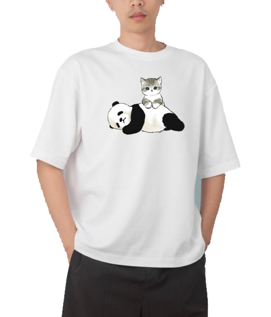 PANDA Oversize Hoodie White 25