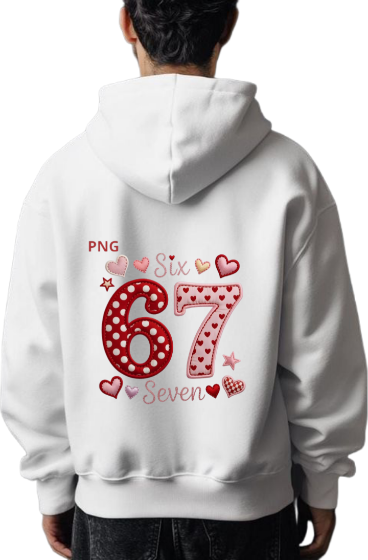 designs 67 Oversize Hoodie White Back 26