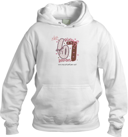 designs 67 Oversize Hoodie White 26