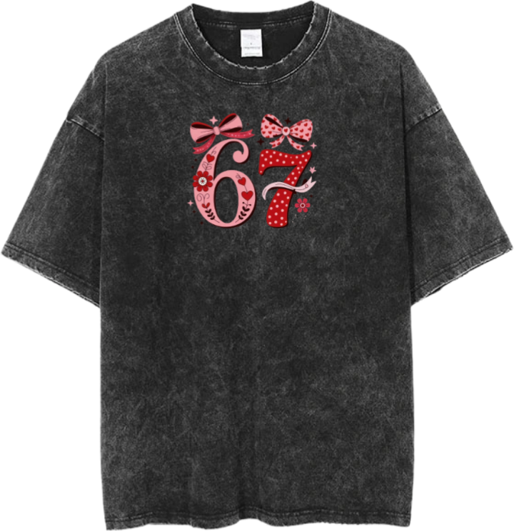 67 designs One Size t- shirt Washed 26